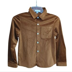 SANGTREE Boy's Button Down Corduroy Casual Shirt Size 150 (9-10 Years) New.